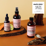 Set De Mascarilla Facial De Hierbas Detox + Bruma Facial Vigorizante + Aceite Facial
