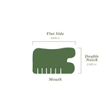Natural Green Aventurine Quartz Gua Sha Comb