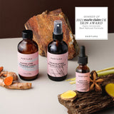 Set De Mascarilla Facial De Hierbas Detox + Bruma Facial Vigorizante + Aceite Facial