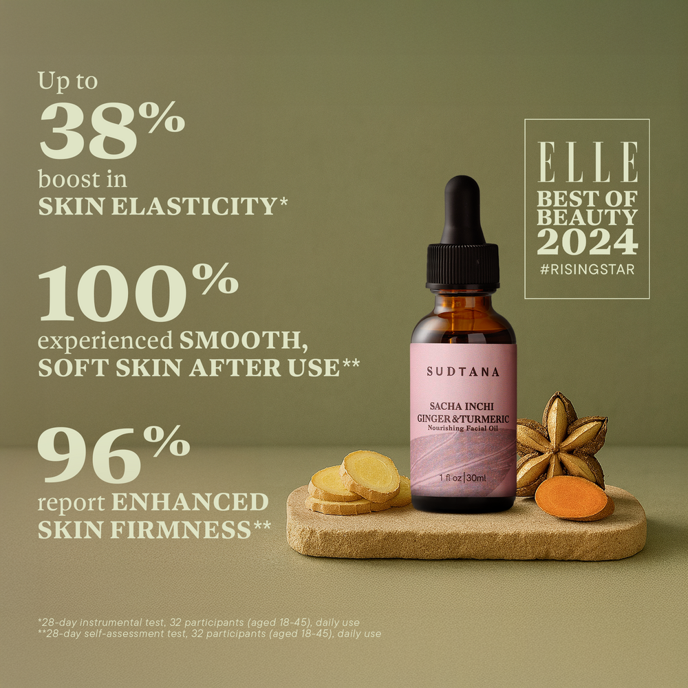 Aceite Facial Nutritivo De Sacha Inchi, Jengibre Y Cúrcuma