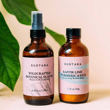 Detoxifying Herbal Facial Mask & Invigorating Facial Mist set - Sudtana