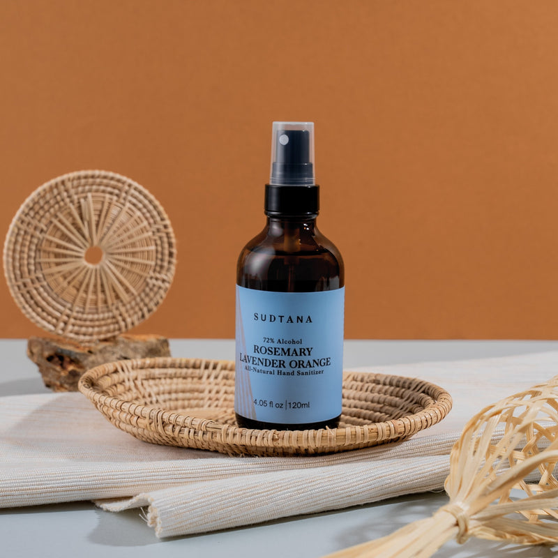 SUDTANA Rosemary Lavender & Orange All-Natural Hand Sanitizer