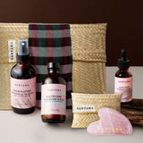Set De Mascarilla Facial De Hierbas Detox + Bruma Facial Vigorizante + Aceite Facial