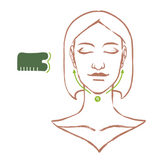 SUDTANA Natural Green Aventurine Quartz Gua Sha Comb