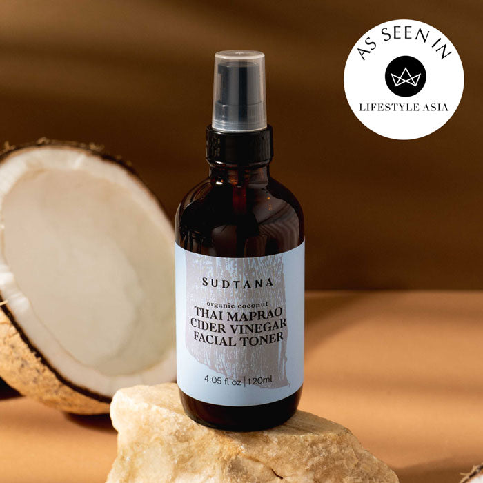 SUDTANA Organic Coconut Thai Maprao Cider Vinegar Facial Toner