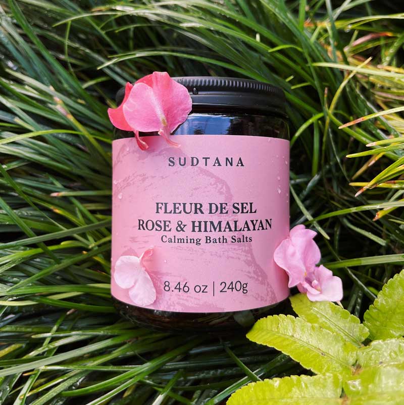 SUDTANA Fleur de Sel Rose & Himalayan Calming Bath Salts