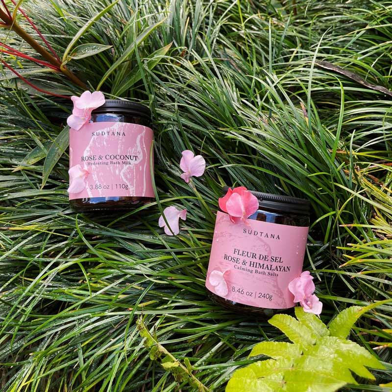 SUDTANA Fleur de Sel Rose & Himalayan Calming Bath Salts