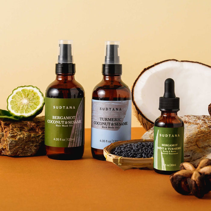 SUDTANA Nourishing Hair Set & Moisturising Body Oil