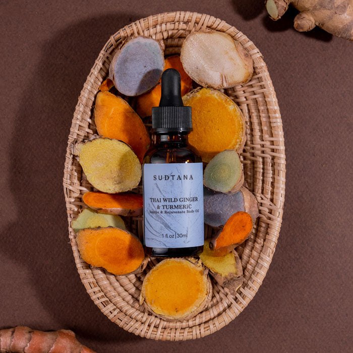 SUDTANA Thai Wild Ginger & Turmeric Soothe & Rejuvenate Body Oil