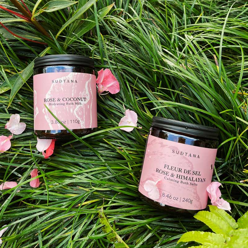 SUDTANA Rose & Coconut Hydrating Bath Milk
